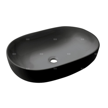 Umywalka nablatowa KORFU czarny