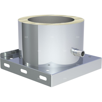 Płyta fundamentowa z odpływem skroplin w bok