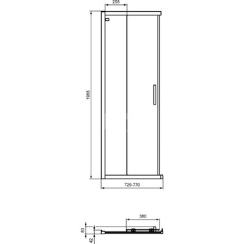 CONNECT 2 DRZWI Z WEJ. NAR. 75 SIL.BR