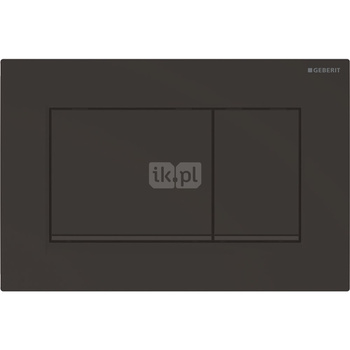 Przycisk uruchamiający Geberit Sigma20, przedni, czarny mat-czarny-czarny mat, easy-to-clean, prostokątny
