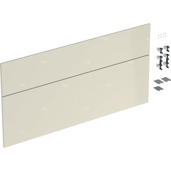 Zestaw frontów szuflad (2 szt.) do dolnej szafki pod umywalkę GEBERIT iCon, kol. sand wysoki połysk szer.1200 mm