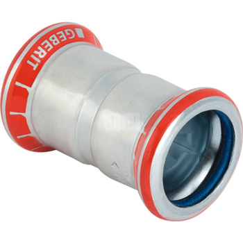 Mufa GEBERIT Mapress C-Stahl FKM, stal (ocynk galwaniczny/elektrolityczny) (ocynk), 76.1 mm, DN 65 x 76.1 mm x DN 65 (MZ), (głębokość: 17.5 mm) z uszczelką