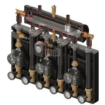 Kompania PRO 3D+ 8054 (SKE 2DC+ 55kW, UNI, VTA372, VRG432, pompy DN25 DAB/LFP, siłownik ARA)