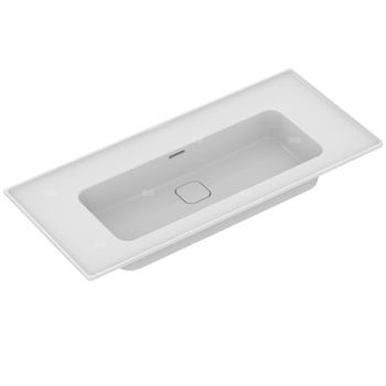 Umywalka podumywalkowa 1040x460x180 mm, bez otworu na baterię, z przelewem - STRADA II