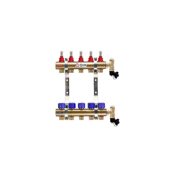 Rozdzielacz mosiężny do OP z przepływ - QIK BASIC II C- 14 sekcji