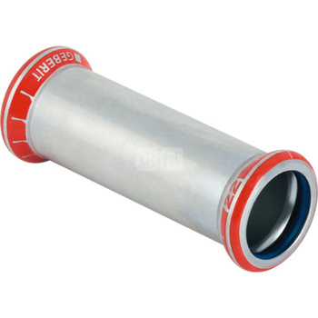 Mufa GEBERIT Mapress C-Stahl FKM przesuwna, stal (ocynk galwaniczny/elektrolityczny) (ocynk), 35 mm, DN 32 x 35 mm x DN 32 (MZ), (głębokość: 21 mm) z uszczelką