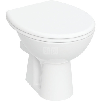 Zestaw stojącej miski WC dla dzieci Geberit Bambini, lejowa, z deską sedesową: T=40.5cm, Biały