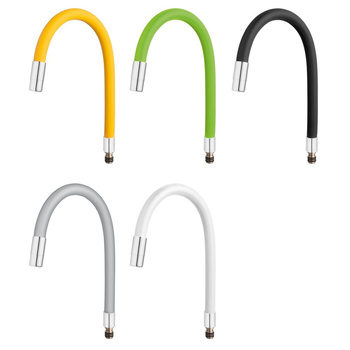 ELASTICO wylewka do baterii zlewozmywakowej, biała