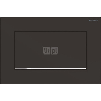Przycisk uruchamiający Geberit Sigma10 1M, przedni, czarny mat, easy-to-clean, prostokątny