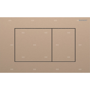 Przycisk uruchamiający Geberit Sigma40, przedni, stal nierdzewna czerwone złoto, prostokątny