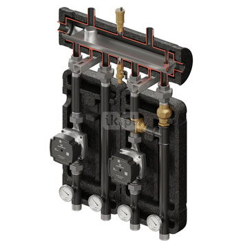 Kompania 370 (SKE 2DC+ 55kW, UNI, VTA322, pompy DN25 Grundfos)