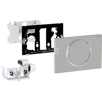 Elektroniczny zestaw uruchamiający WC Geberit, RF, Sigma10, 12cm, stal nierdz.