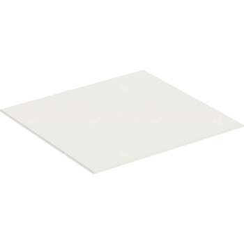Szklana płyta przykrywająca Geberit do szafki bocznej z dwoma szufladami: Piaskowy szary, B=45cm