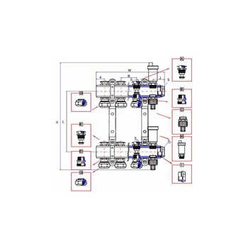 Rozdzielacz ogrzewania RUMET 71K 11 obwodowy