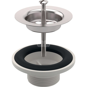 Zawór zestawu odpływowego Geberit do umywalki: Stal nierdzewna