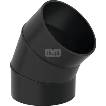 Długi łuk 45' GEBERIT HDPE, PE / polietylen, 315 mm, DN 300 x 315 mm x DN 300 (króciec)