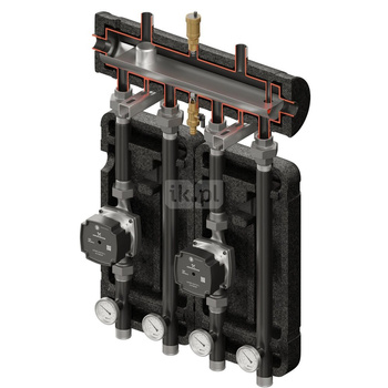 Kompania 070 (SKE 2DC+ 55kW. 2 x grupa UNI, pompy DN25 Grundfos)