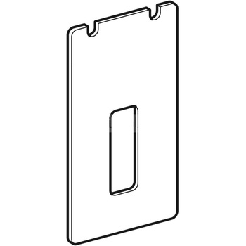 Otwór rewizyjny do baterii stojących, do modułu sanitarnego Geberit Monolith do umywalki: Piaskowy / Szkło