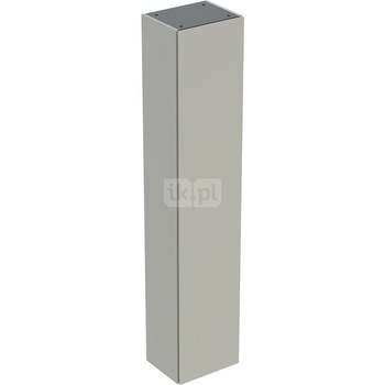 Wysoka szafka Geberit, z jednymi drzwiami: 36x180cm, Korpus i front: greige / lakierowany matowy