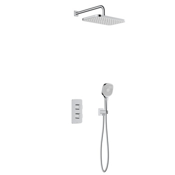 Zestaw natryskowy Malaga, termostatyczny, podtynkowy, chrom