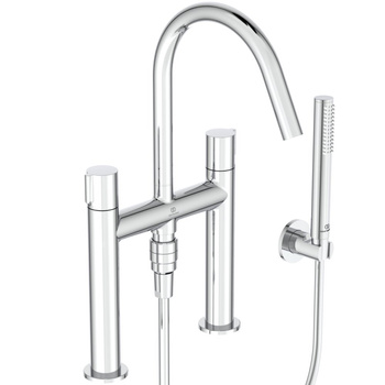 Bateria wannowo-natryskowa montowana na brzegu 230x419 mm, wylewka 190 mm 17.0 l/min (3 bar) - JOY