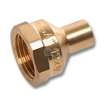 Przejściówka SANHA 4246G, miedź, 12 mm x 3/8'' (lut zewnętrzny x GW)