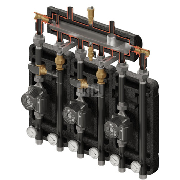 Kompania 3D+ 8033 (SKE 2DC+ 55kW, UNI, 2xVTA322, pompy DN25 DAB/LFP)