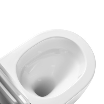 Podwieszana miska WC Korfu z cichym systemem spłukiwania (QFS) i deską wolnooapdającą