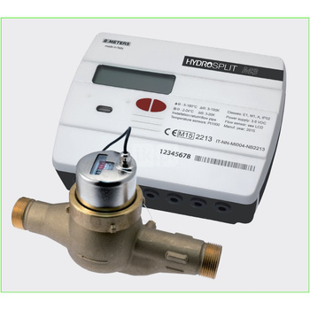 Ciepłomierz rozdzielny mechaniczny komplet z wewnętrznym Modułem M-BUS, typu HYDROSPLIT M3 DN 40 Qp=10 m3/h, Tmax: 130st.C, L=300 mm