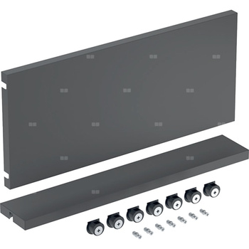 Zestaw serwisowy Geberit do szafki pod umywalkę: Szerokość umywalki=50cm, Lava / Melamina, struktura drewna