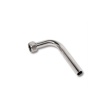 Łuk 90' SANHA 3fit Press dwuczęściowy, mosiądz (chromowanie), 1/2'' (nz x zw)