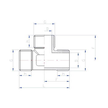 Złącze trójnik RUMET Mosiądz 1/2'' (GZ)
