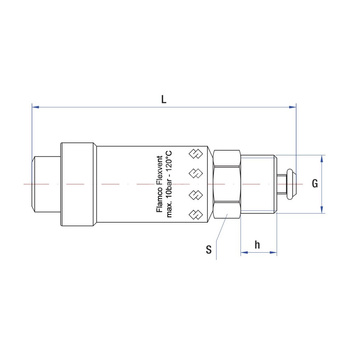 Odpowietrznik automatyczny FLAMCO FLEXIVENT Mosiądz 1/2''