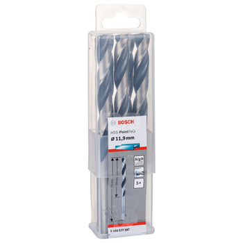 WIERT. HSS POINTTEQ  11.9MM 5PC
