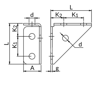 Kształtka XZ7 profilu szer. 30mm XZ7A