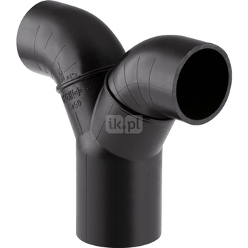 Trójnik GEBERIT HDPE PE 56 mm x 50 mm x 50 mm (króciec z tworzywa sztucznego do spawania/zgrzewaniania x króciec z tworzywa sztucznego do spawania/zgrzewaniania x króciec z tworzywa sztucznego do spawania/zgrzewaniania)