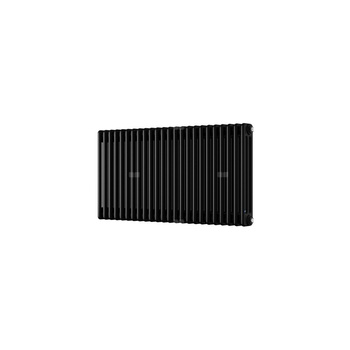 Grzejnik żeberkowy INSTAL-PROJEKT TUBUS 3 stal, podłączenie dolne środkowe, rozstaw 50 mm 1802 x 470 mm, kolor czarny matowy (RAL 9005), moc 1772 W