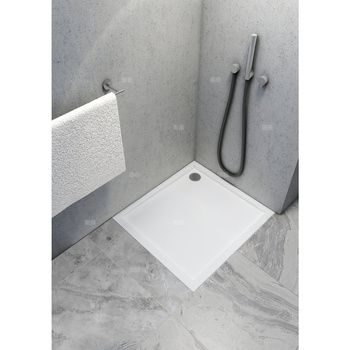 Brodzik akrylowy Caspar New 75x75x4,5 cm, kwadratowy