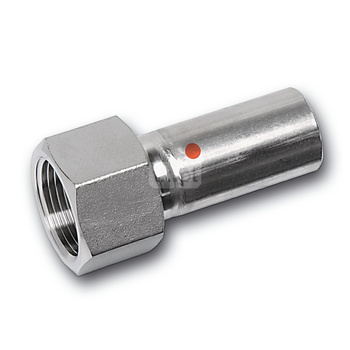 Przejściówka SANHA NiroTherm Press, stal nierdzewna, 15 mm x 1/2'' (zz x GW)