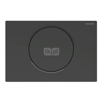 Przycisk uruchamiający Geberit Sigma10, przedni, czarny mat-czarny-czarny mat, easy-to-clean, okrągły