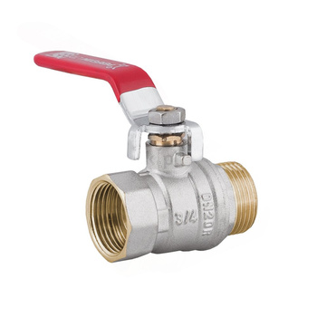 Zawór kulowy PERFEXIM 1040 mosiądz niklowany, PN16 1'' GW x GZ, uchwyt: dźwignia