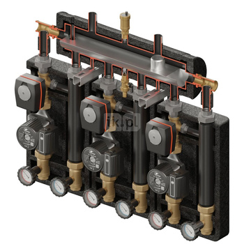 Kompania PRO 3D+ 8444 (SKE 2DC+ 55kW, 3 x VRG432, pompy DN25 DAB/LFP, siłownik ARA)