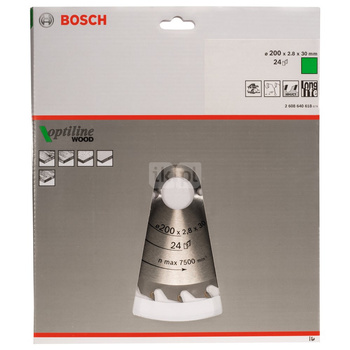 Tarcza pilarska Optiline Wood PIŁA TARCZ.-H OPTI 200X2.8X30Z24