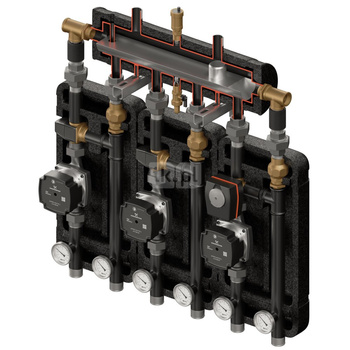 Kompania 3D+ 9334 (SKE 2DC+ 55kW, 2x VTA322, VRG432, siłownik ARA, pompy DN25 LFP)