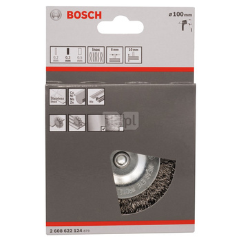 SZCZOTKA TARCZ FAL.100X0,3X10 INOX 6MM