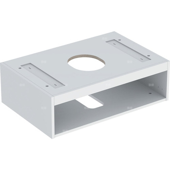 Korpus Geberit do dolnej szafki pod umywalkę stawianą na blat VariForm, z jedną szufladą: B=75cm, Biały / Lakierowany na wysoki połysk