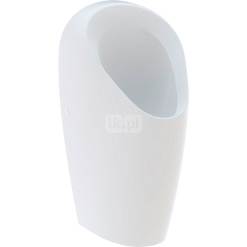 Pisuar Geberit Selva, bezwodny: T=37cm, Odpływ=Do tyłu, Biały