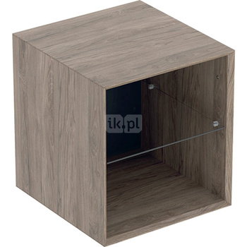 Element boczny Geberit ONE: 45x49.2x47cm, Orzech włoski hickory / Melamina, struktura drewna