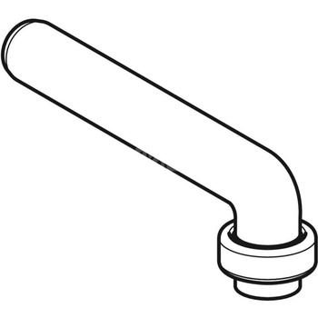 Kolano przyłączeniowe Geberit 90': d=32mm, Biały-alpin