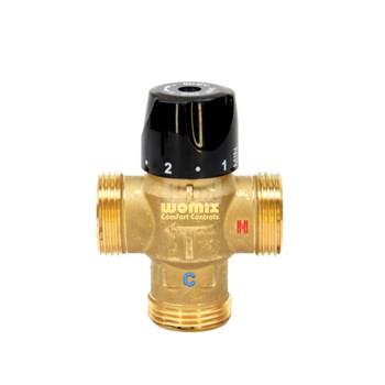 Zawór termostatyczny Concept By WOMIX GZM THERM Gwint zewnętrzny 1'' min. 35'C max. 60'C